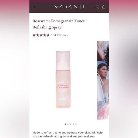 Visanti Rosewater Pomegranite Toner + Refreshing Spray (Bundle of 2 for $14) - Picture 1 of 5